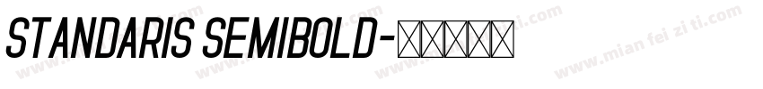 Standaris Semibold字体转换